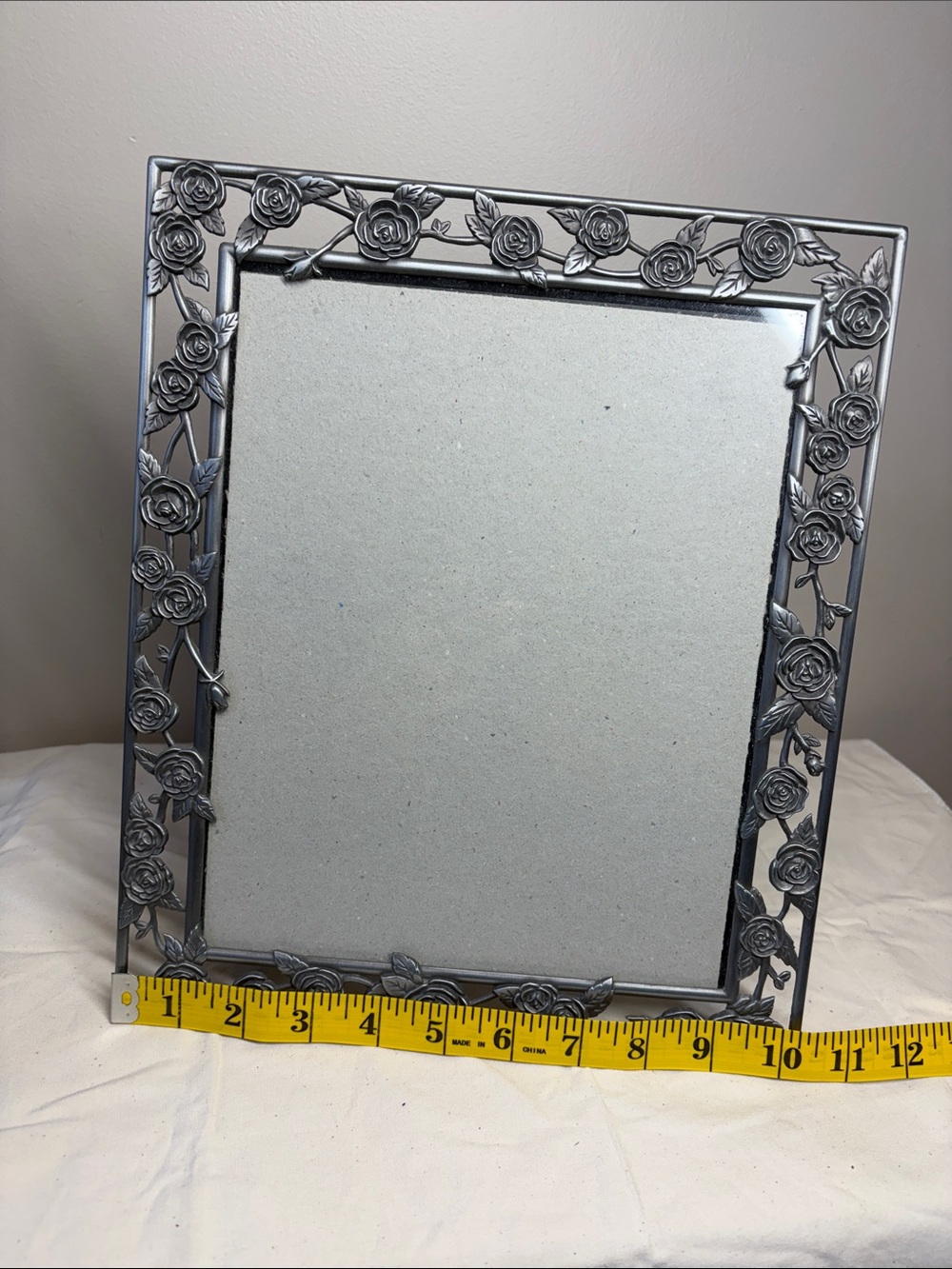 8 X 10” Floral Metal Picture Frame - Picture 6 of 9